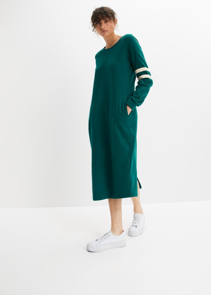 Sweatkleid mit Streifen