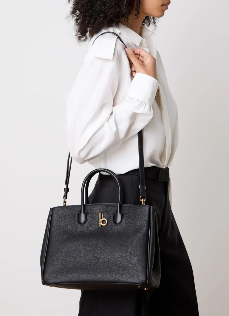 Burberry Hampshire leather handbag with detachable shoulder strap
