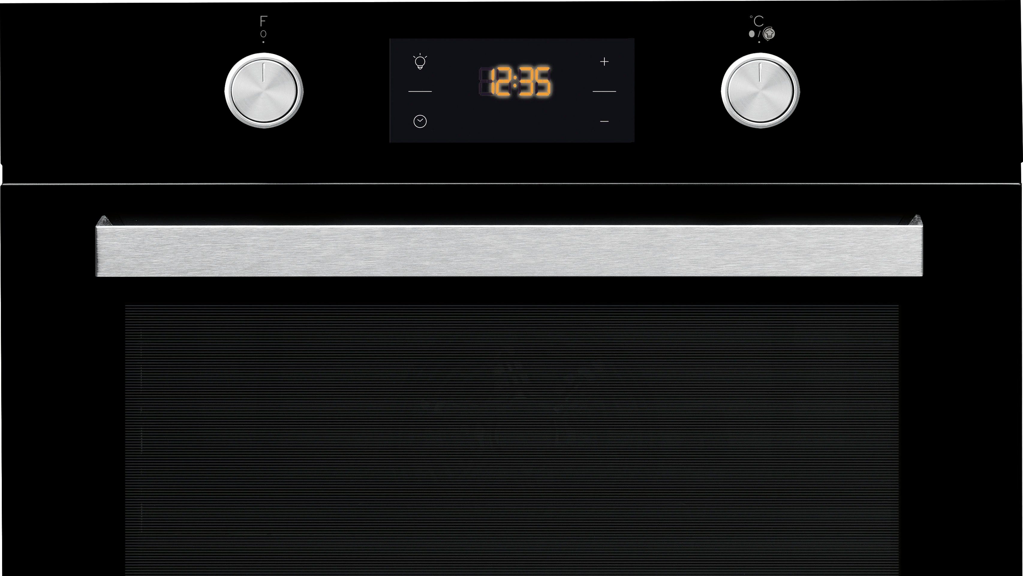 Privileg Backofen-Set BAKO Turn&Cook 470 BLACK, mit Teilauszug, Pyrolyse-Selbstreinigung