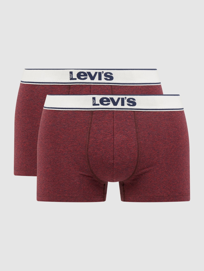 Trunks im 2er-Pack in bordeaux rot meliert