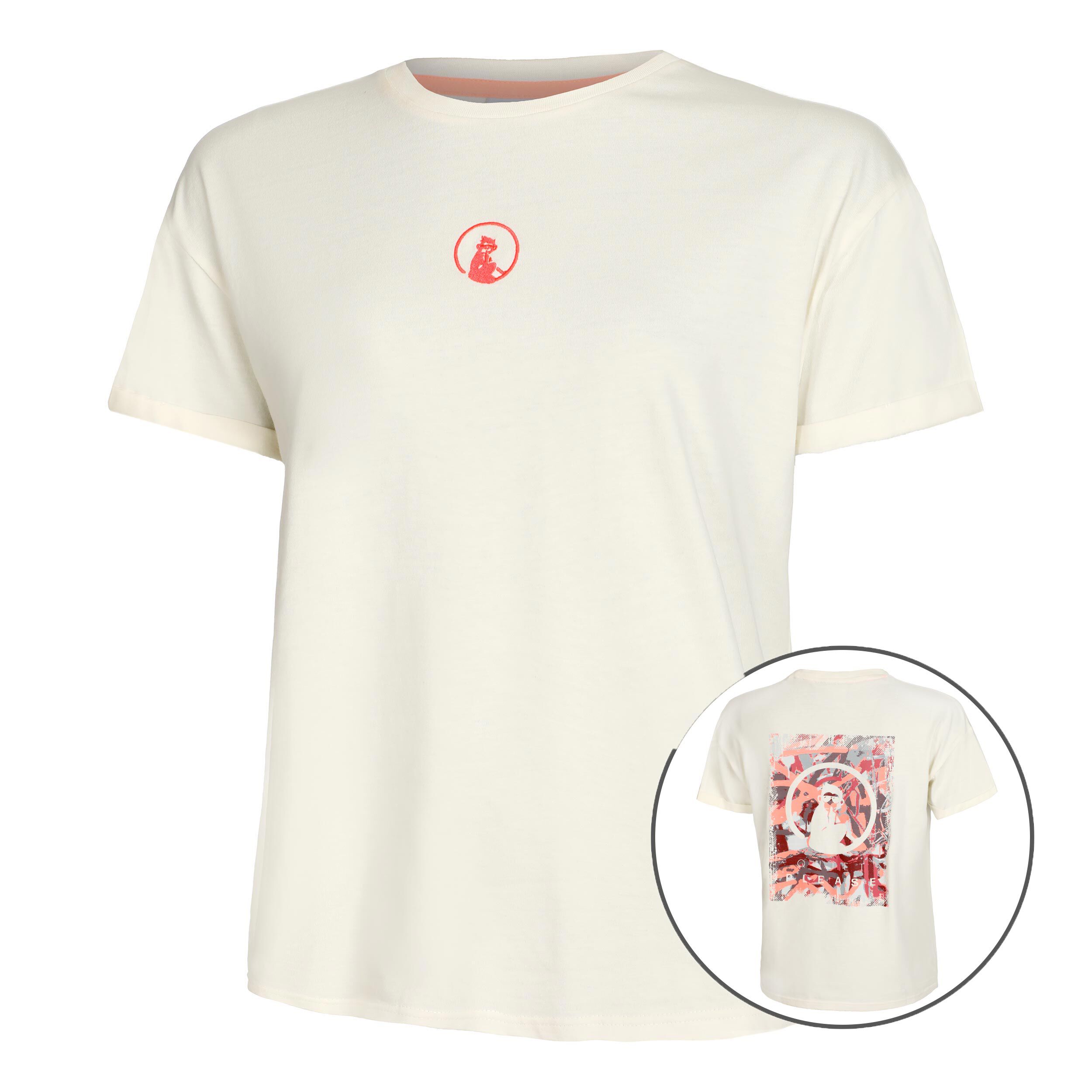 Crossroad Sketchy T-Shirt Damen - Weiß, Rot