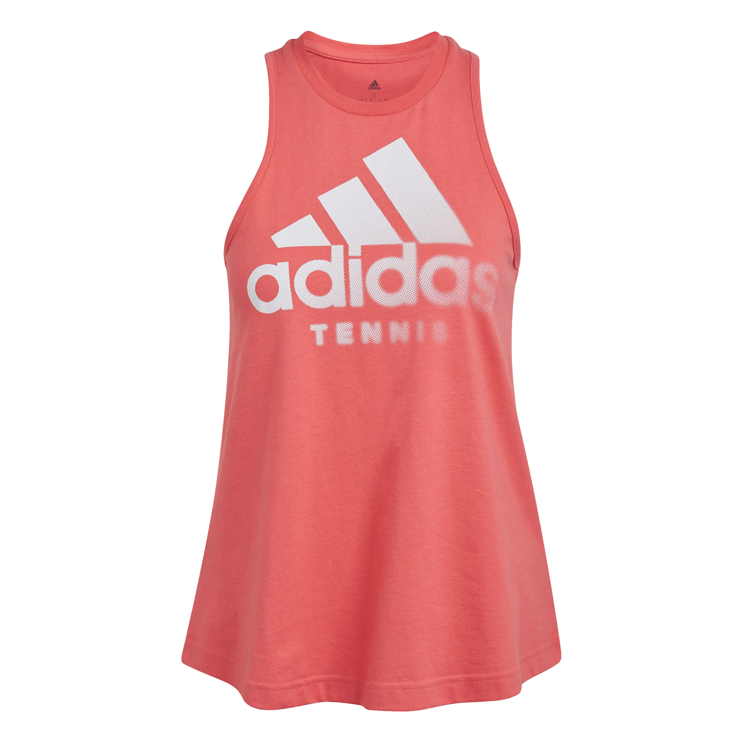 Club Graphic Tank-Top Damen - Koralle, Weiß