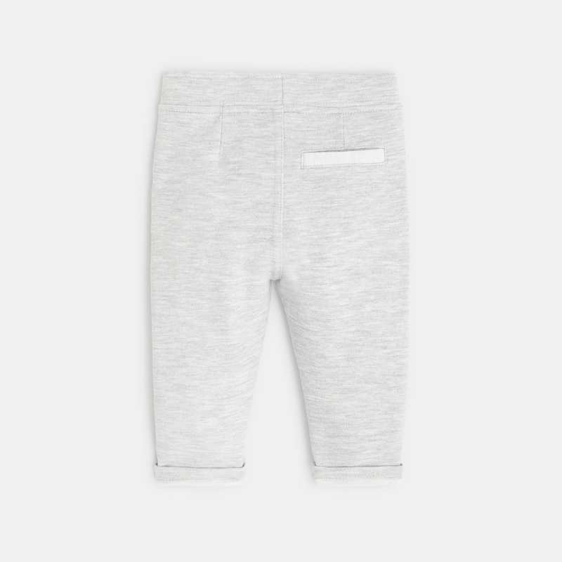 Pantalon coton fantaisie gris bébé garçon