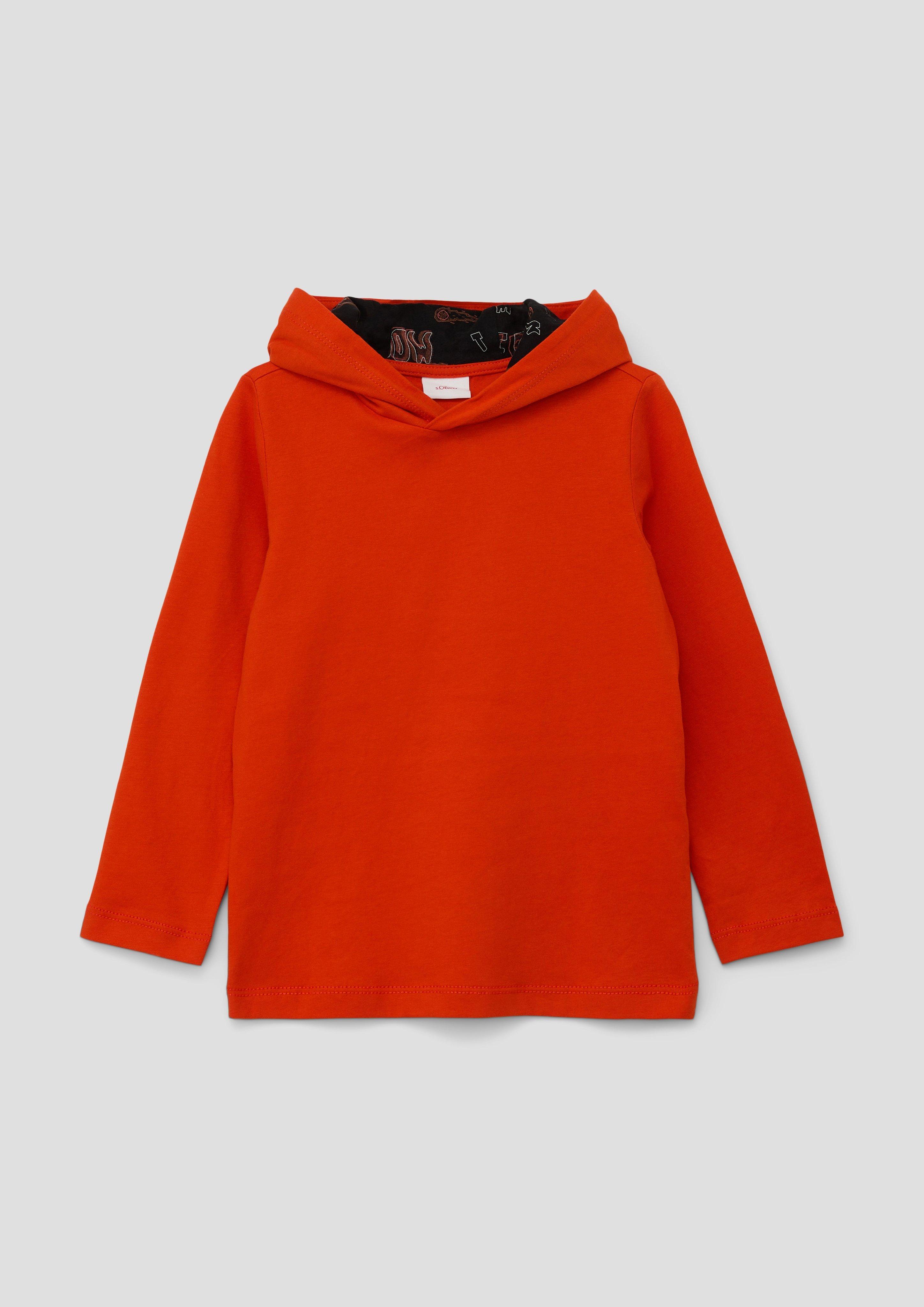 Longsleeve mit gefütterter Kapuze  2137503-2506