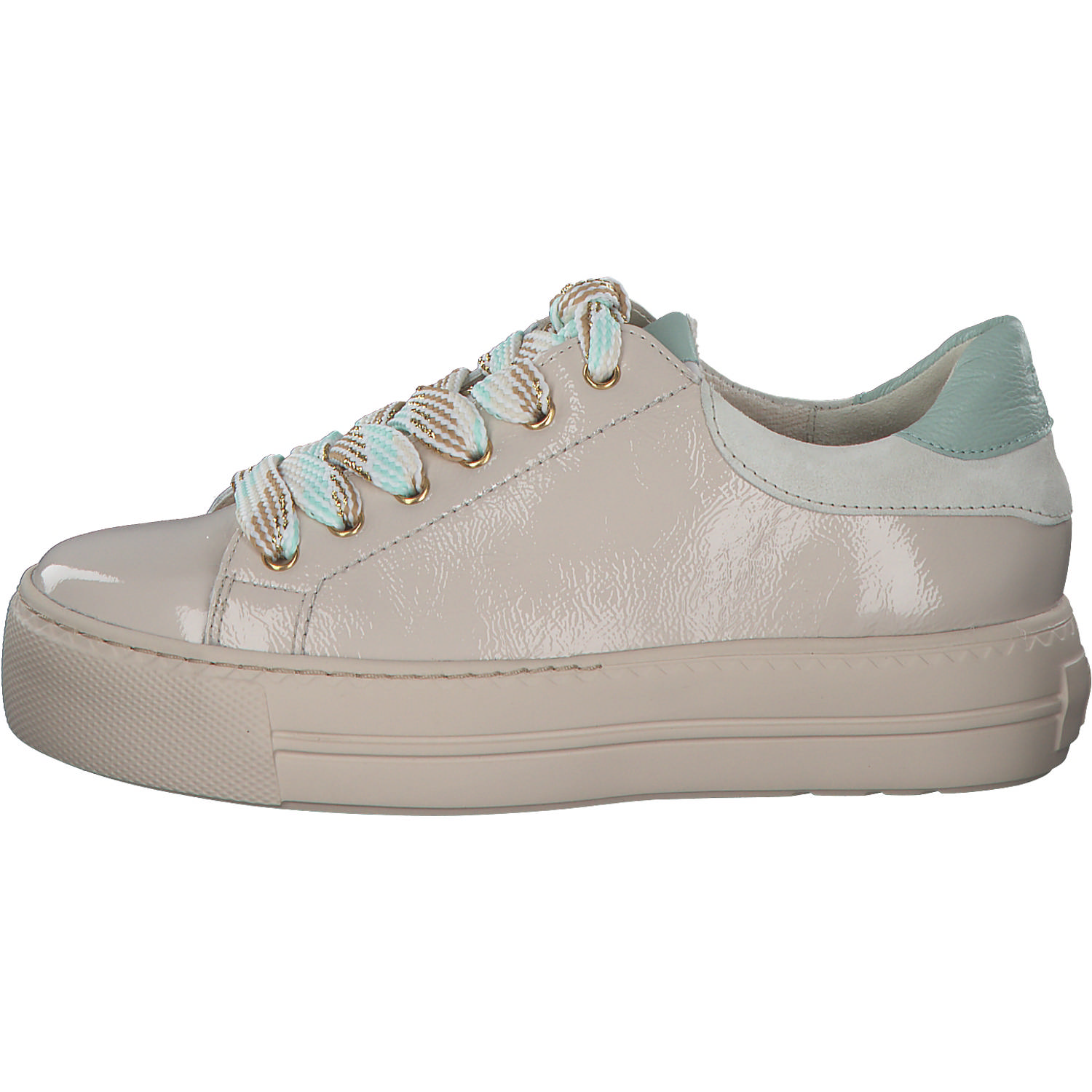 Paul Green 5257, Schnürschuhe, Damen, bisquit/mint