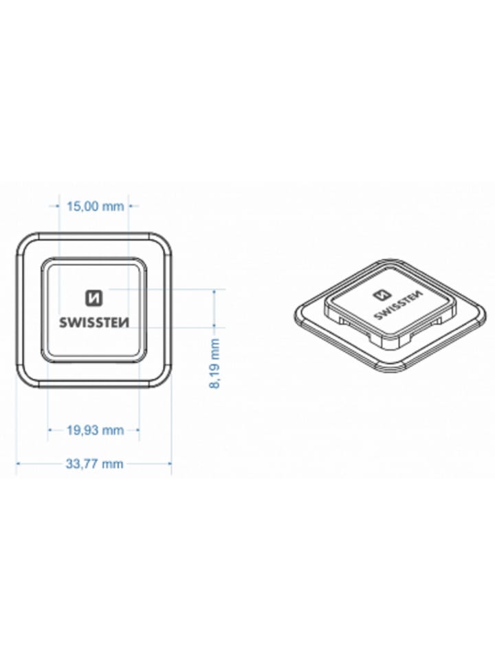 Swissten Easy Lock Adapter Starker 3M-Kleber für Smartphone-Befestigung in schwarz günstig kaufen 20 cm