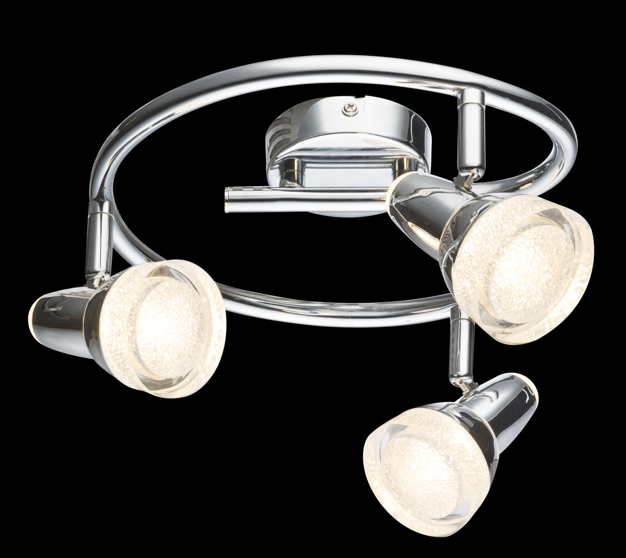Globo Lighting - ALASKA - LED Strahler Metall verchromt, 3x LED