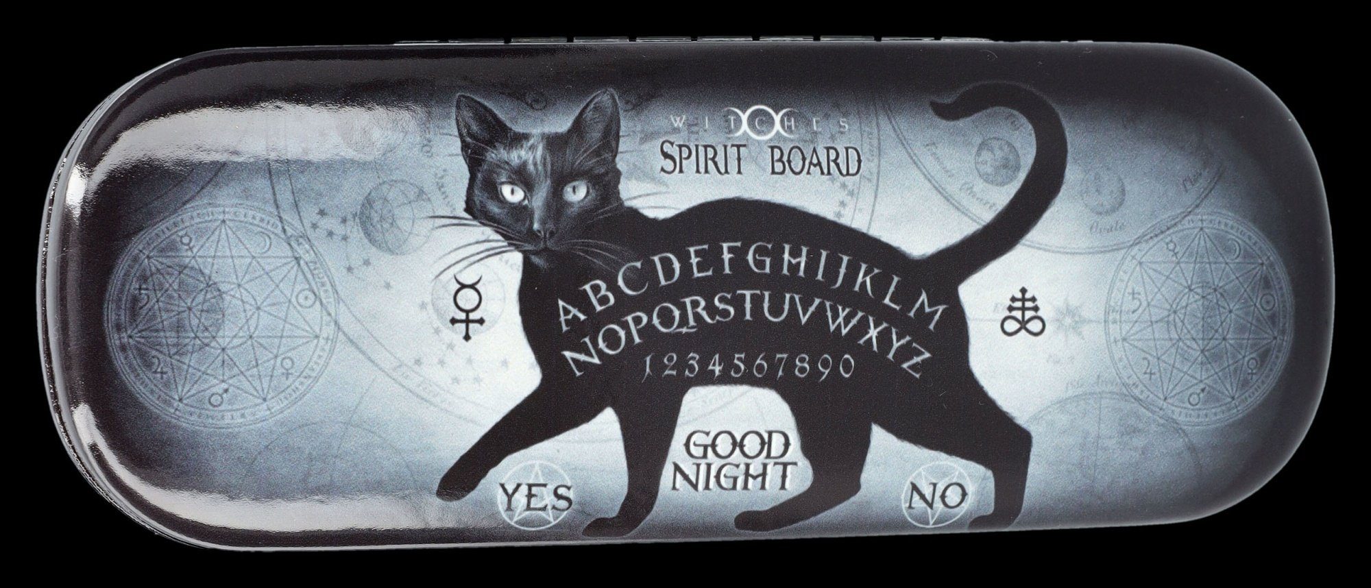 Figuren Shop GmbH Brillenetui Brillenetui - Schwarze Katze Ouija - Alchemy England - Hardcase