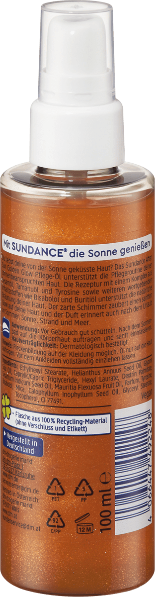 After Sun Öl, golden glow Pflege Öl, 100 ml