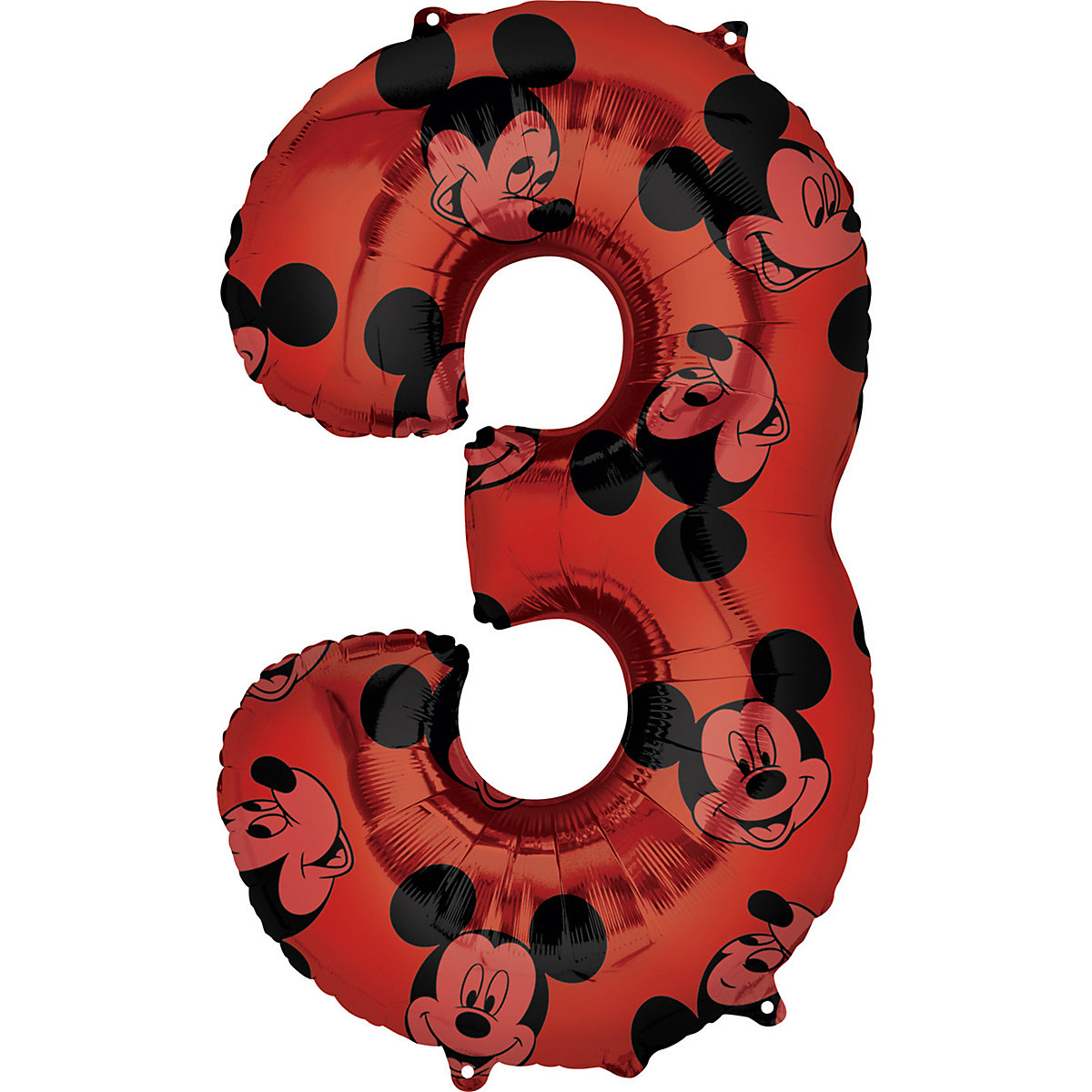 Folienballon Mid Size Mickey Maus Forever Zahl 3