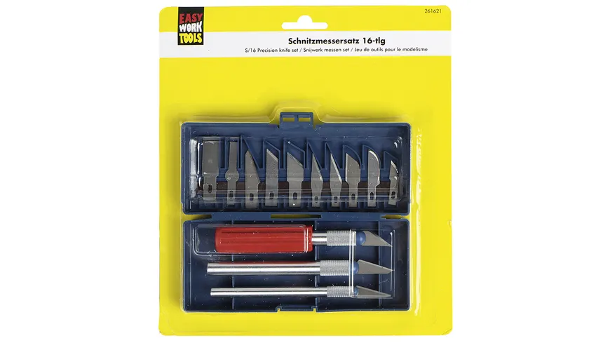 EASY WORK Schnitzmessersatz 16teilig