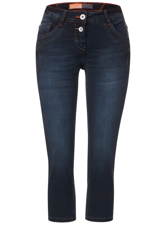 CECIL Loose Fit Jeans in 3/4-Länge