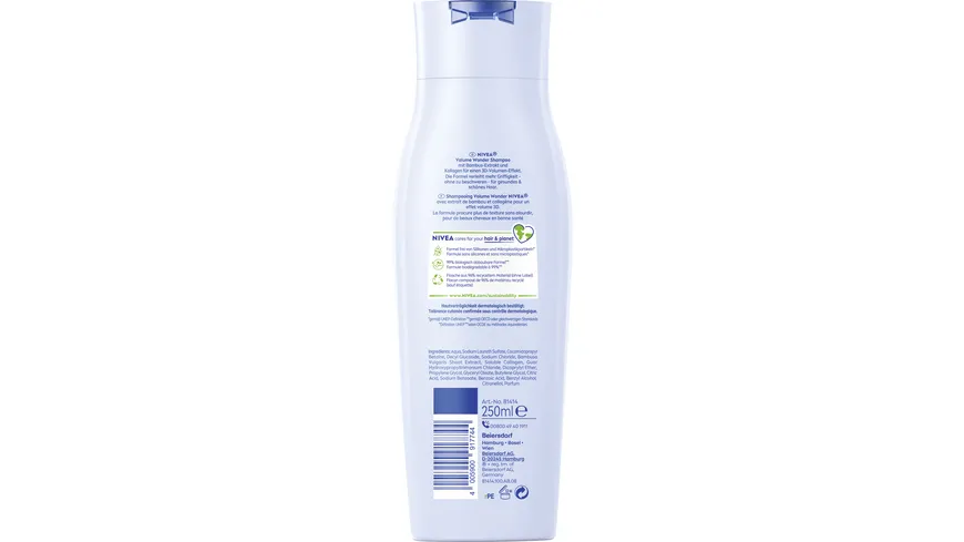 NIVEA Volumen&Kraft Shampoo Glanz Serum feines plattes Haar 250 ml
