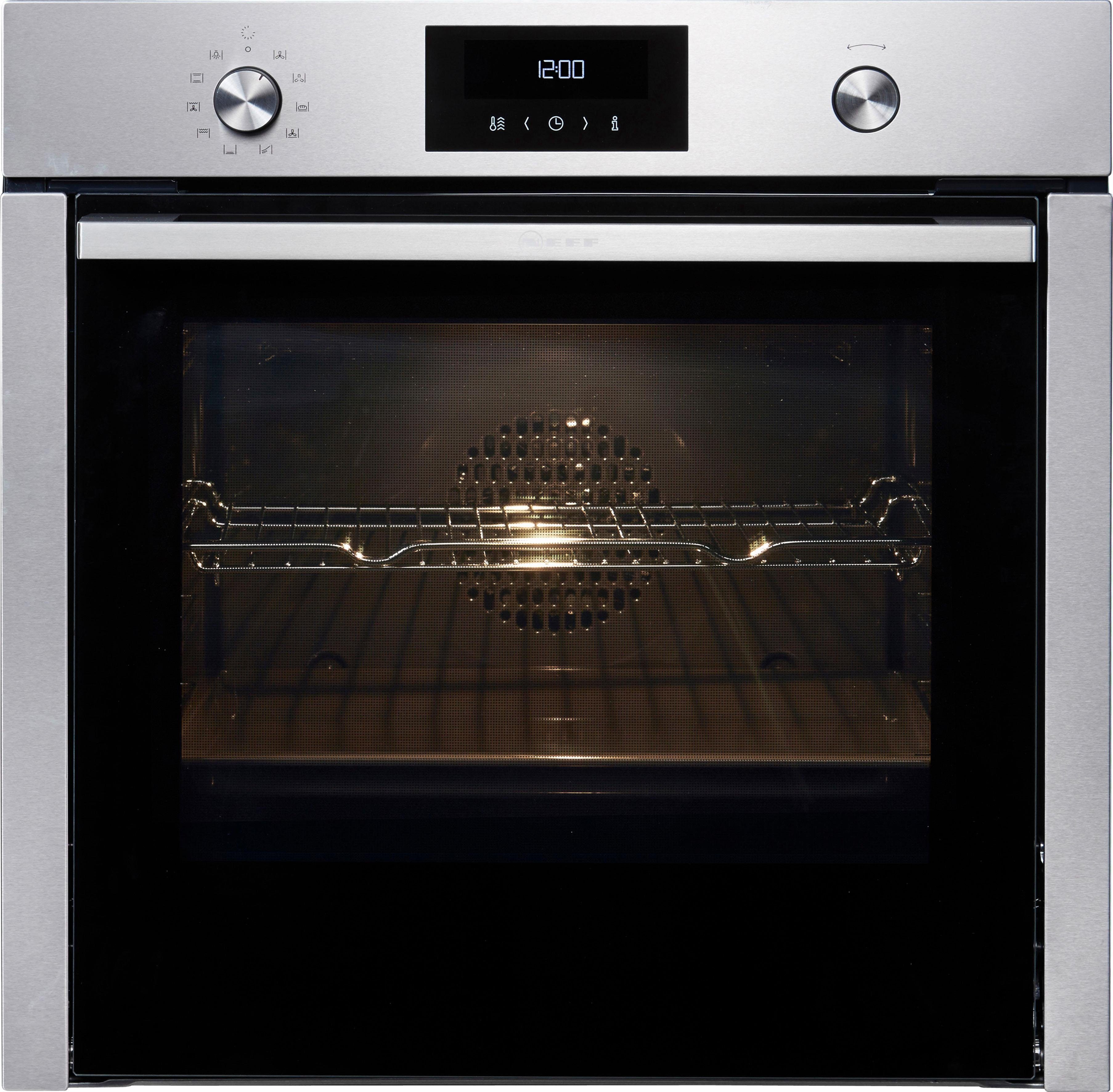NEFF Pyrolyse Backofen N 50 B6CCH7AN0, mit Teleskopauszug nachrüstbar, Pyrolyse-Selbstreinigung, mit Hide®