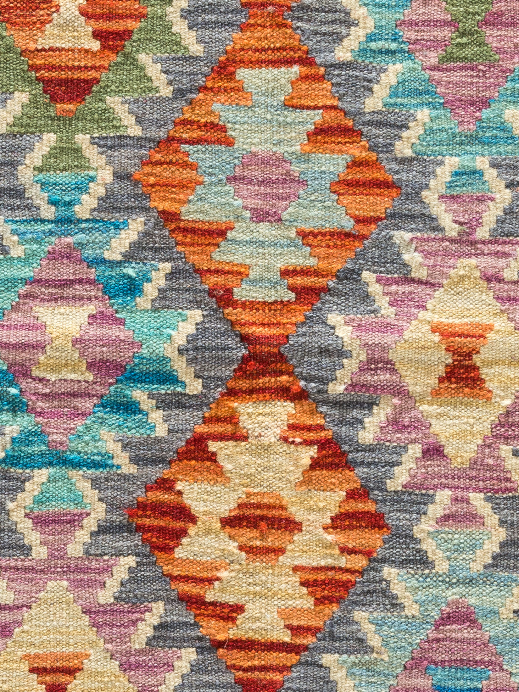 Afghan Kelim ca. 88 x 197 cm, Unikat / Einzelstück