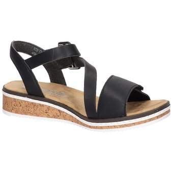 Rieker Sandale in schwarz