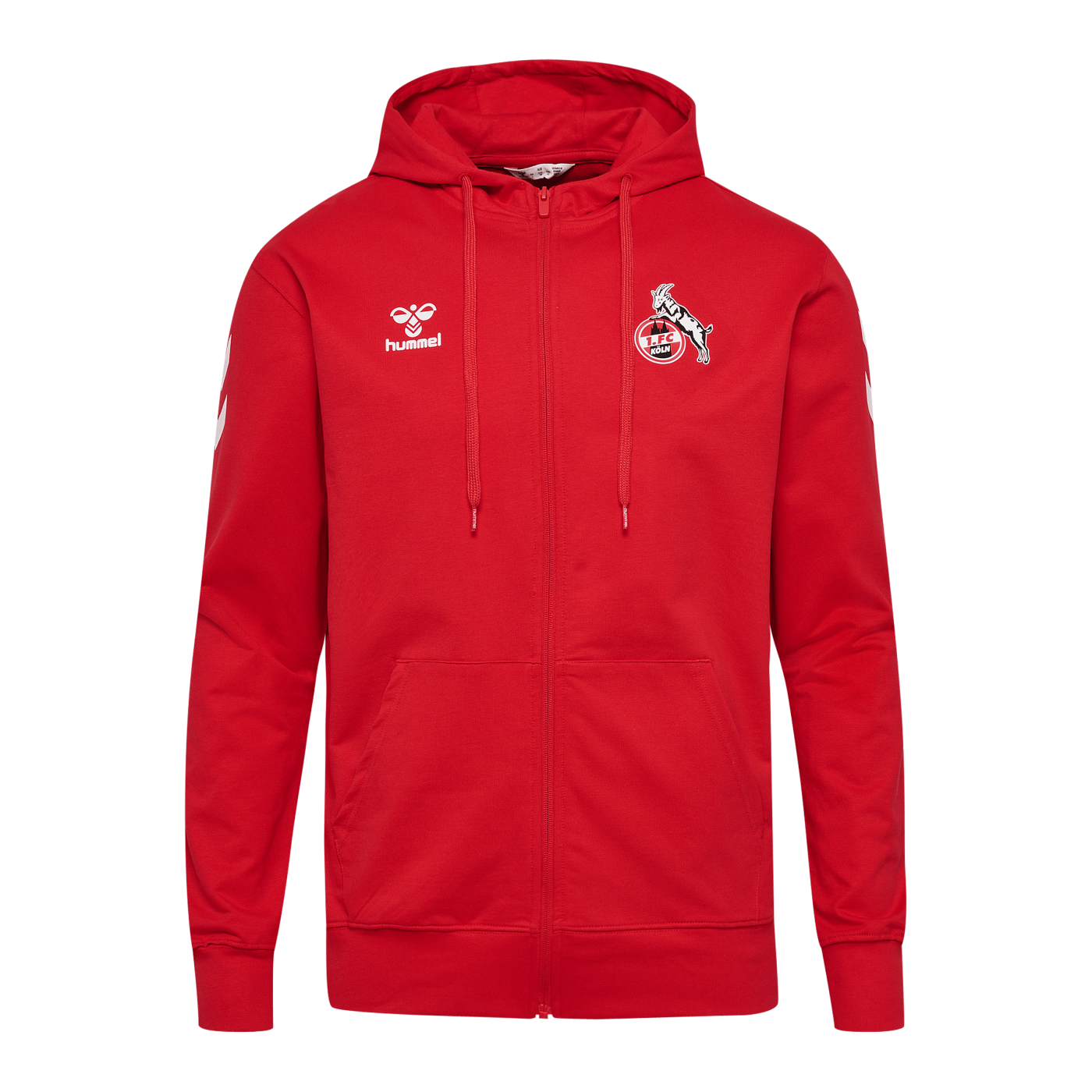 Hummel 1. FC Köln Travel Kapuzenjacke Kids Rot F3062