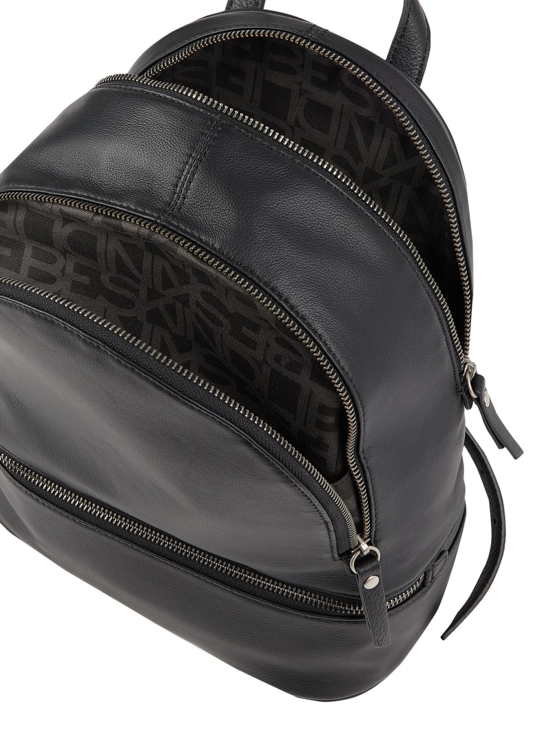 Rucksack aus Leder Modell 'Alita' in schwarz