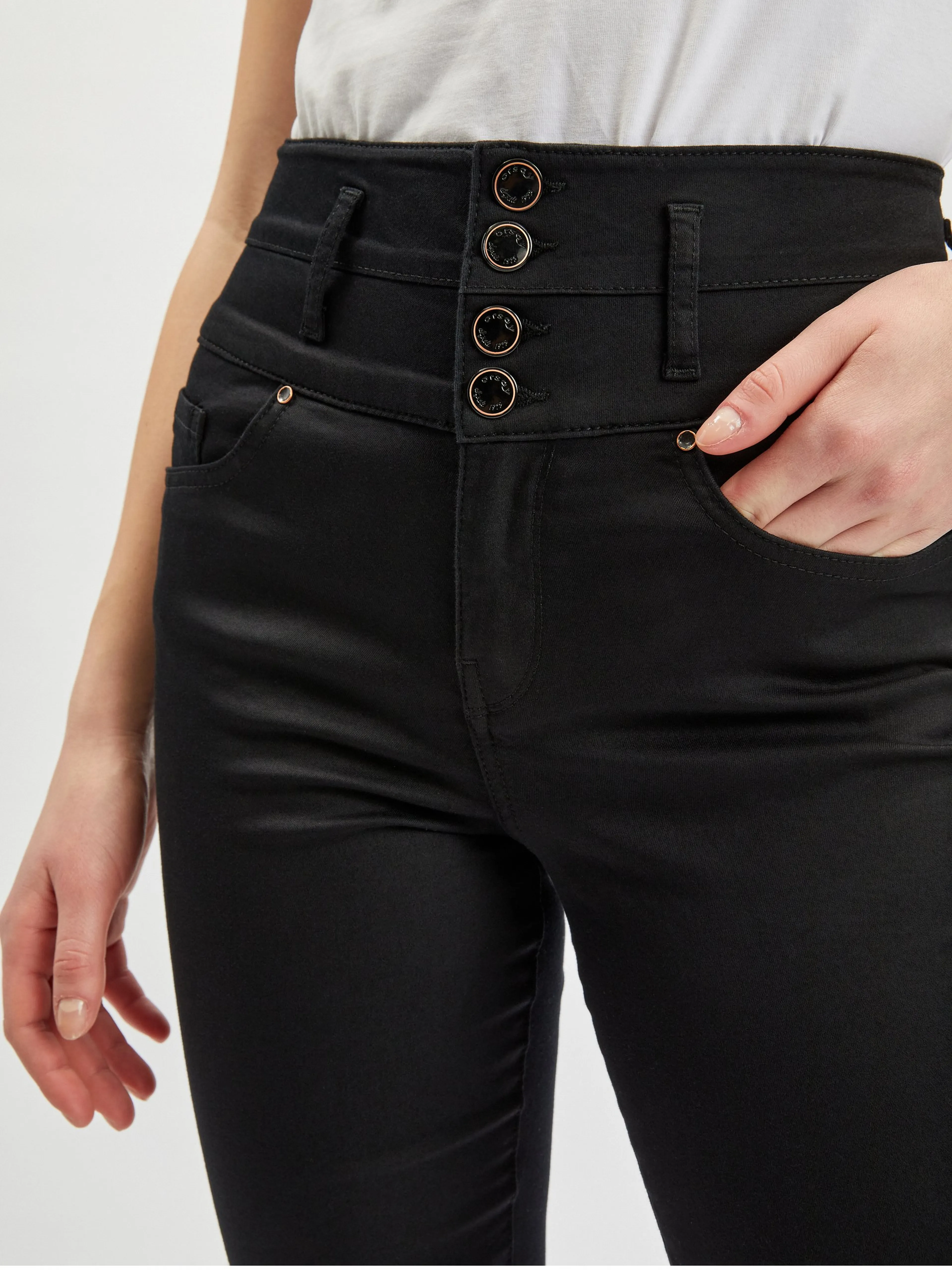 Schwarze Skinny-Fit-Hose für Damen ORSAY