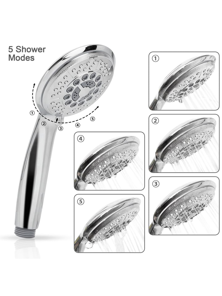 Intirilife Duschkopf Handbrause in Silber günstig kaufen onesize