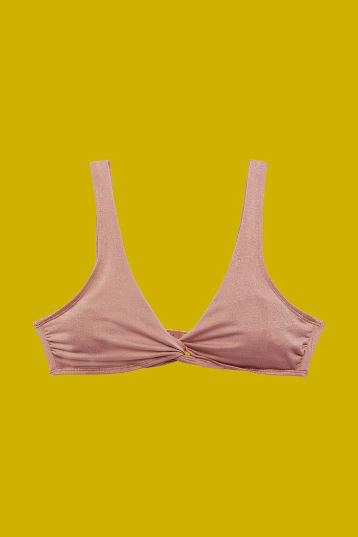Recycelt: glitzerndes Bikinitop mit Soft-Cups