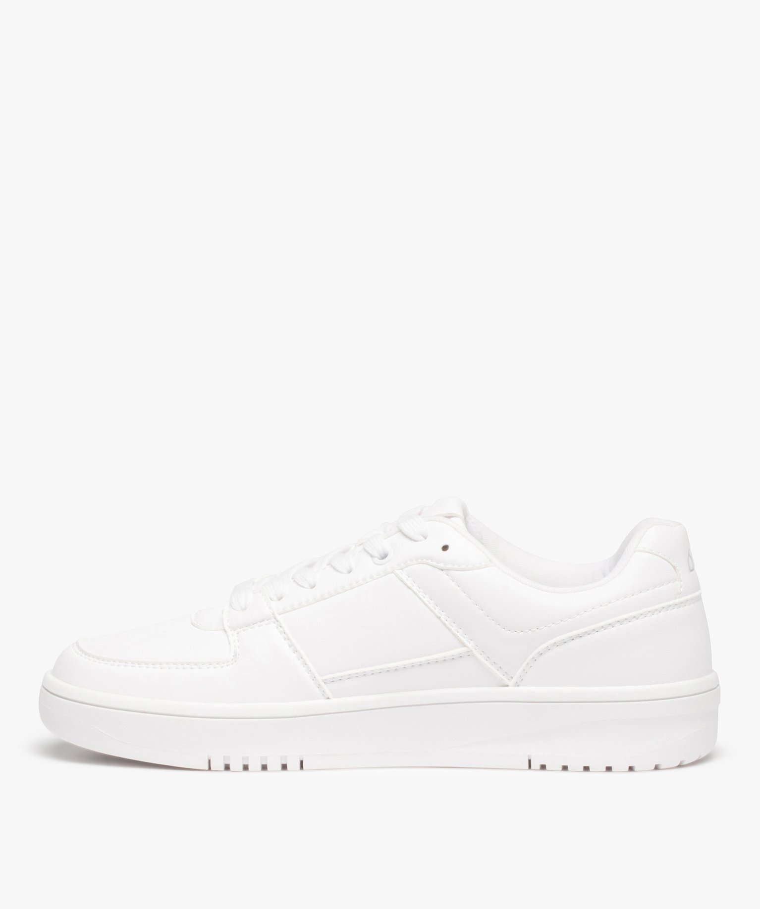 Baskets homme style tennis unies à lacets – Ellesse Mendita blanc | GEMO