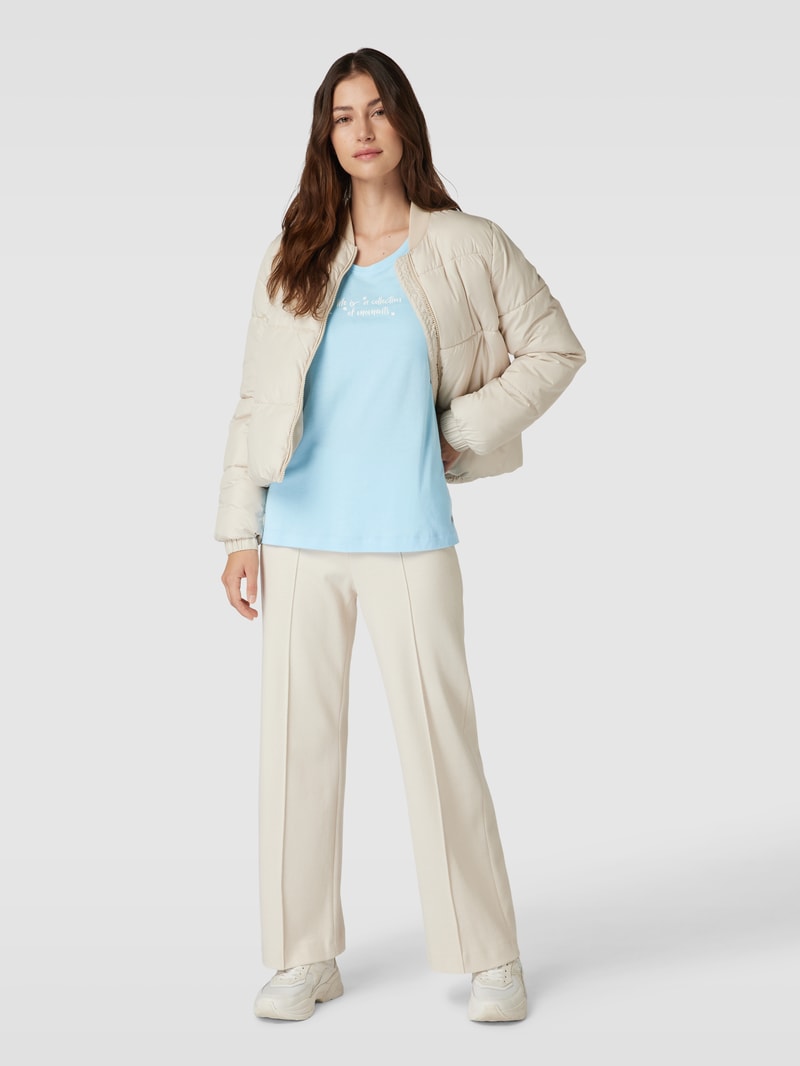 Longsleeve mit Statement-Print Modell 'Everyday' in blau