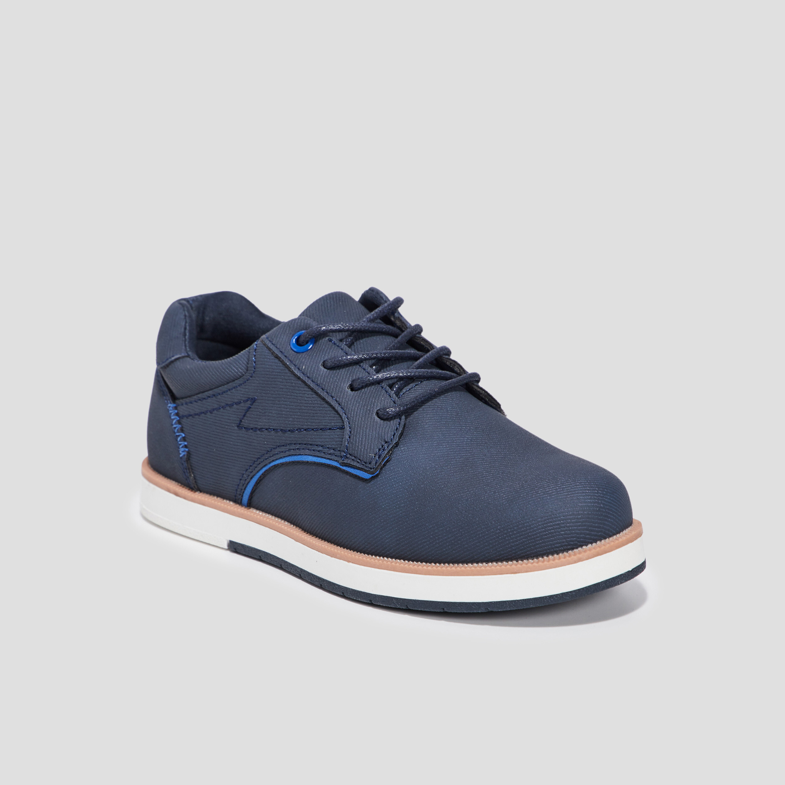 Derbies à lacets bleu marine garçon | La Halle