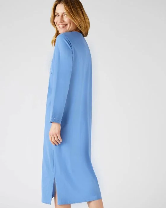 Chemise de nuit manches longues, maille jersey