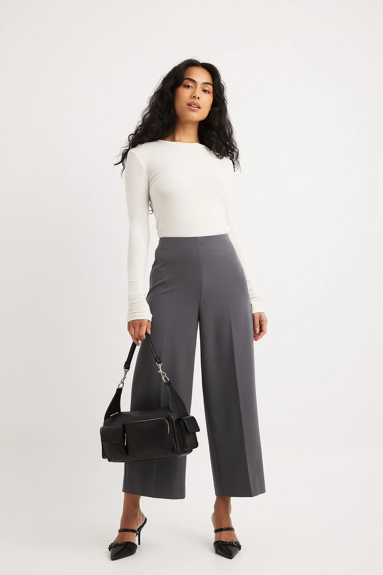 Culotte-Hose mit hoher Taille