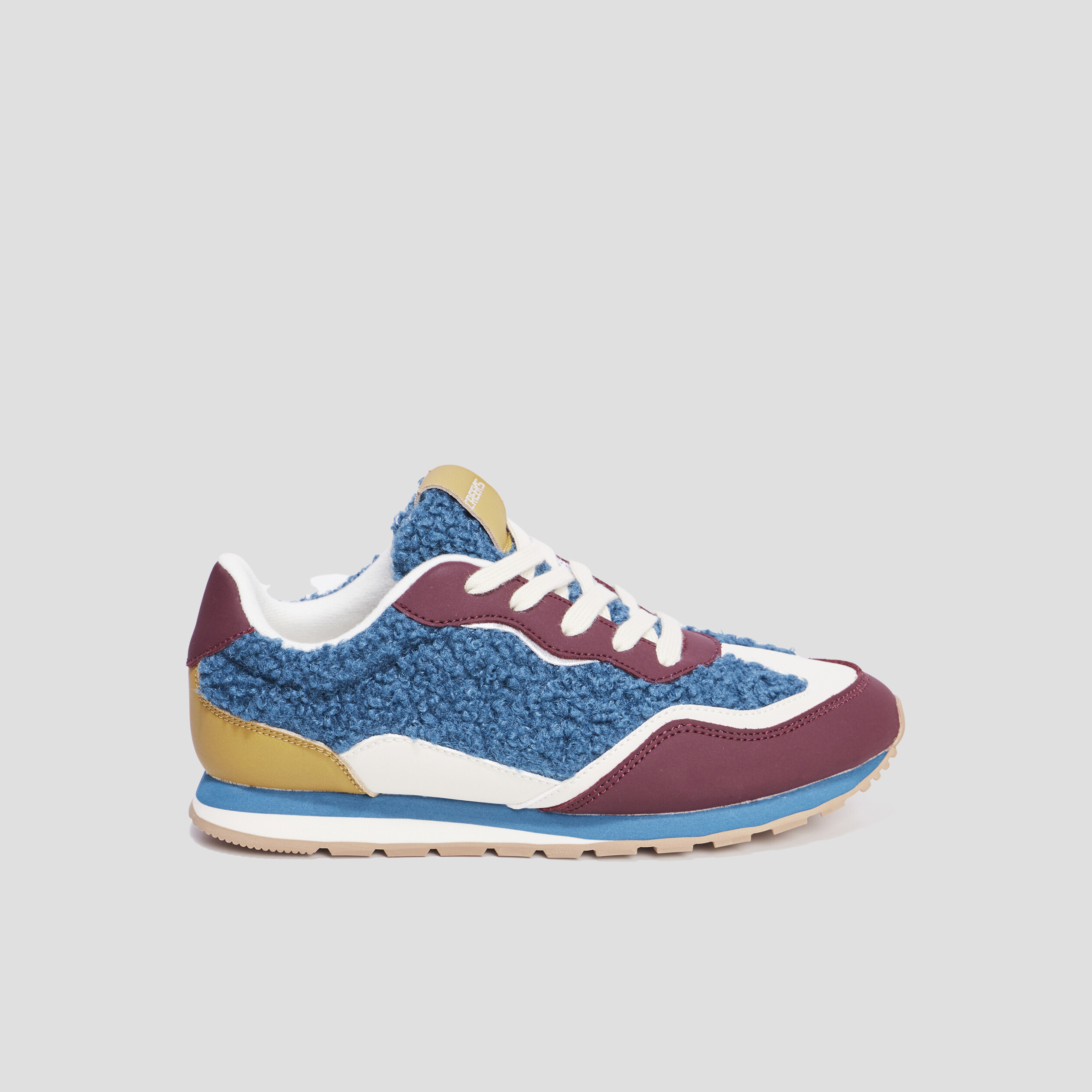 Baskets running laine de mouton Creeks bleu femme | La Halle