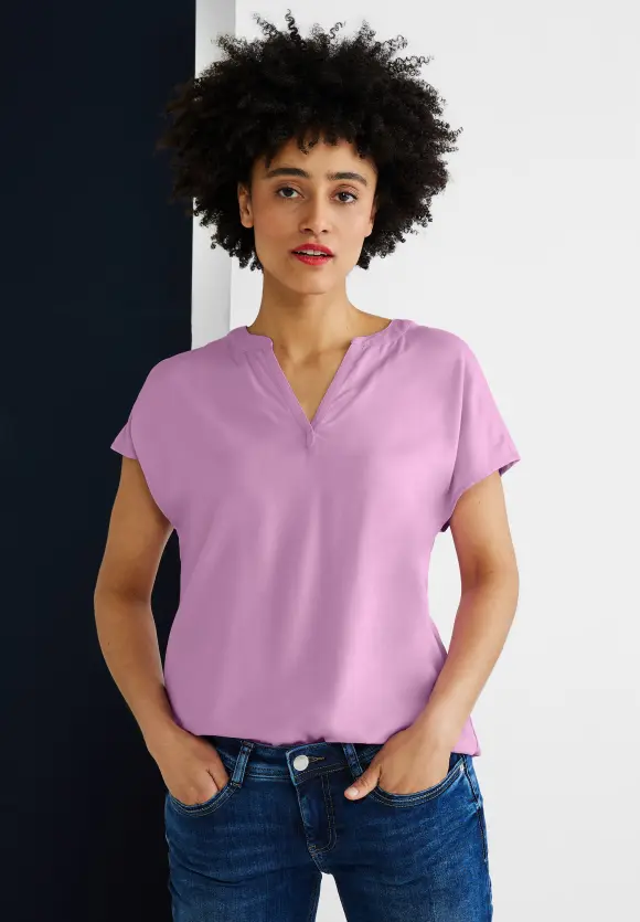 Street One Blusenshirt in Unifarbe