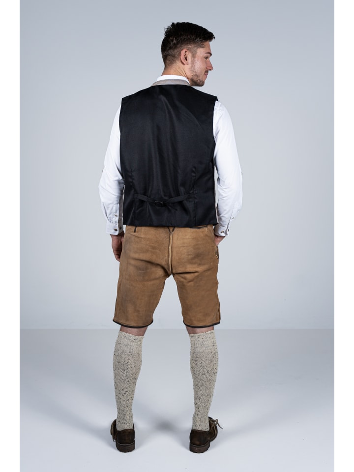 Edelnice Kurze Wildbock Lederhose Toni in hellbraun günstig kaufen