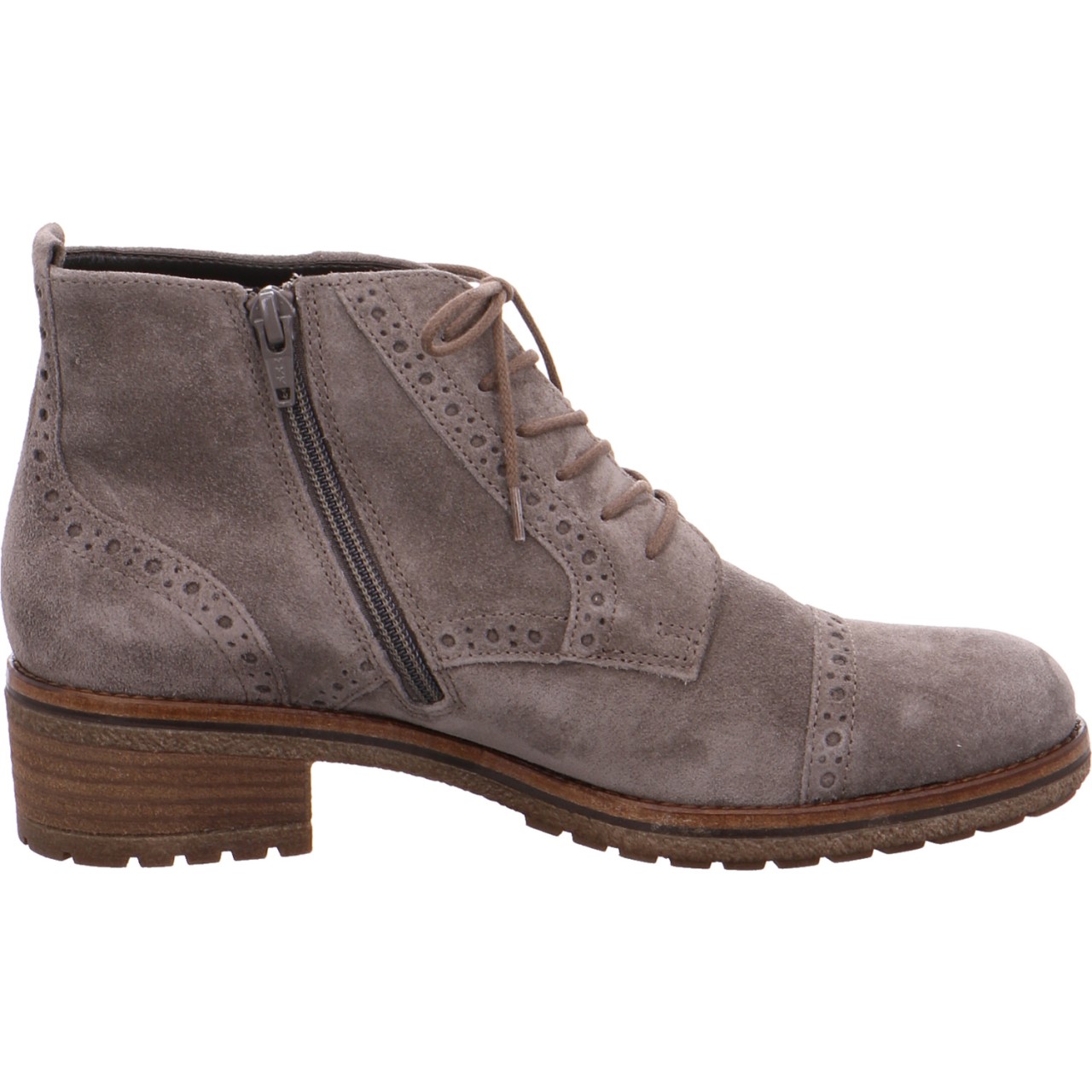 GABOR Schnür-Stiefeletten grau