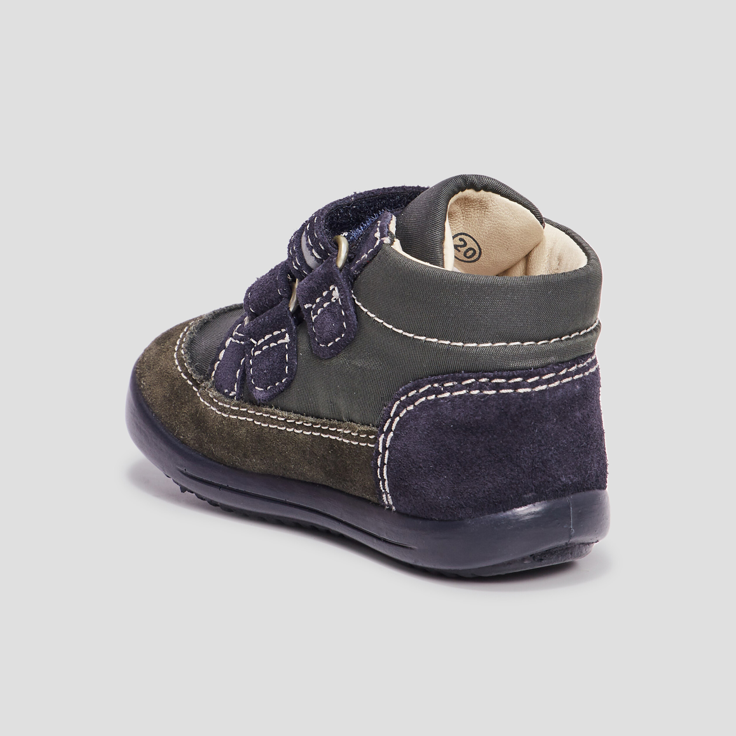 Bottillons en cuir Kickers Kikood vert bébé garçon | La Halle