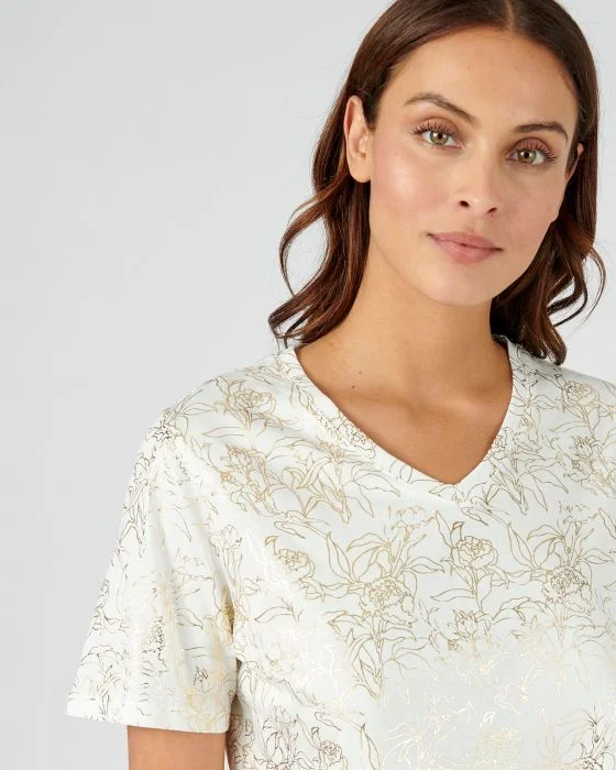 Tee-shirt imprimé pur coton