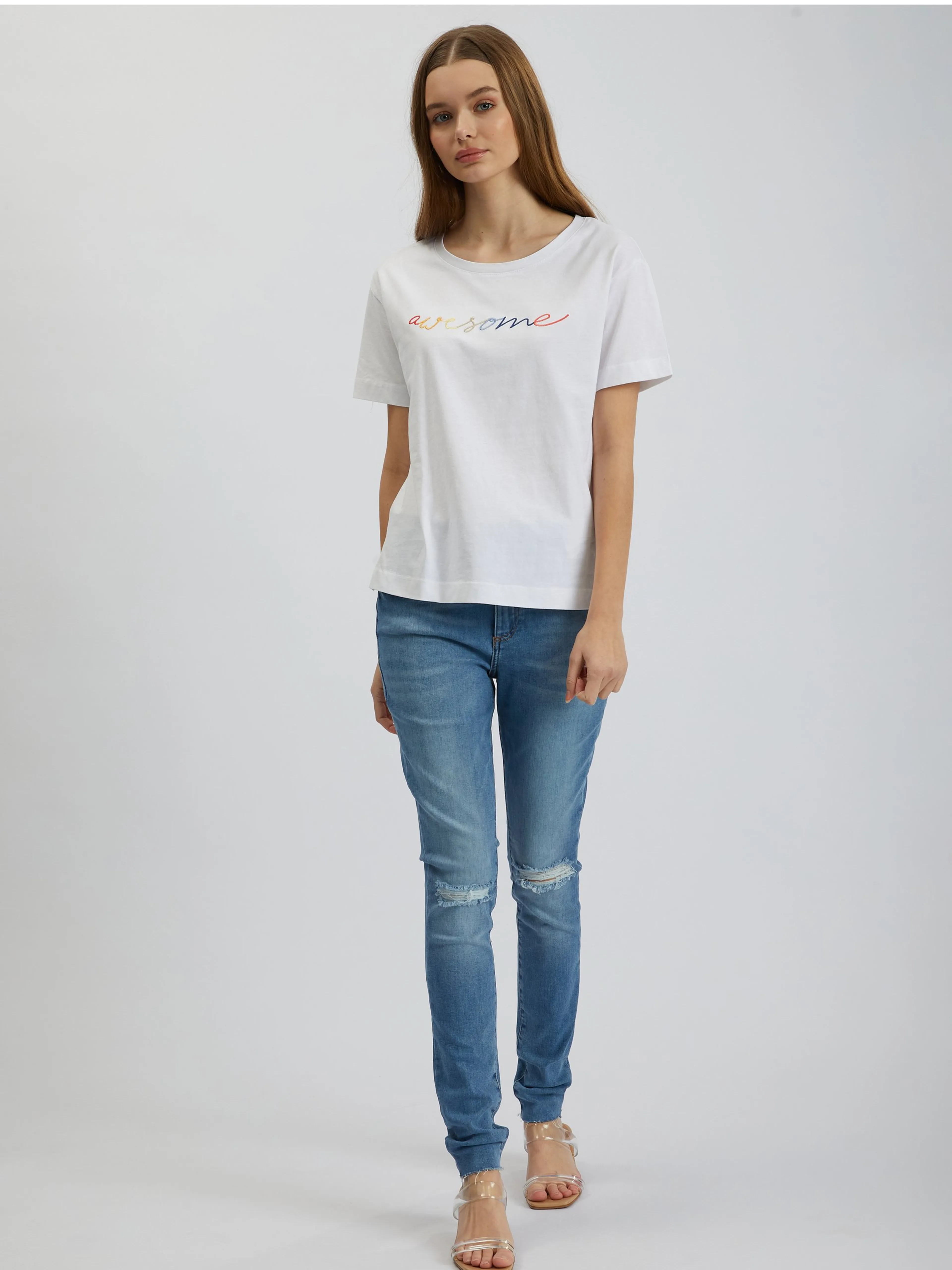 Weißes Damen-T-Shirt ORSAY