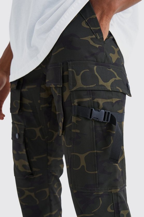 Slim-Fit Cargo-Hose mit elastischem Bund