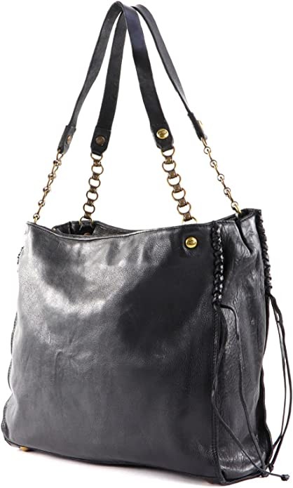CAMPOMAGGI Handtaschen schwarz Shopping Bag L seams woven