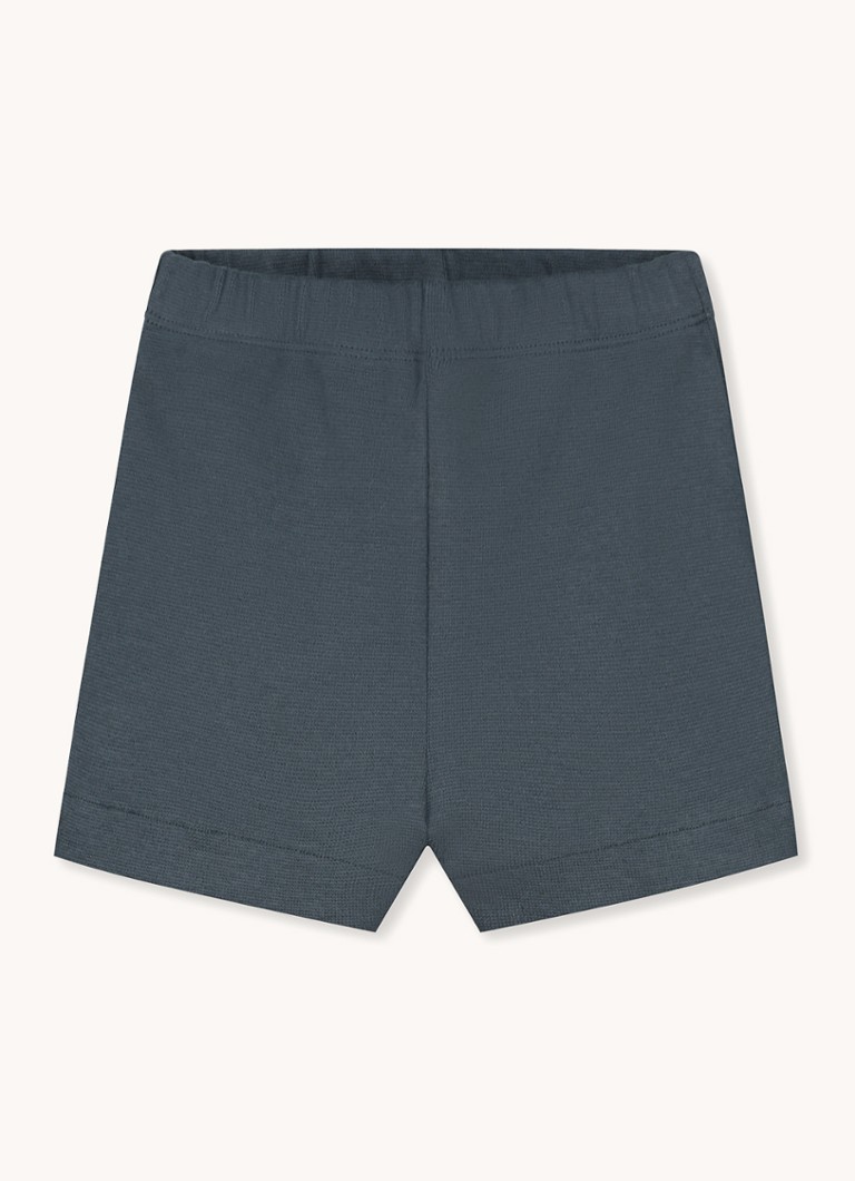 Gray Label Straight fit organic cotton shorts with logo embroidery