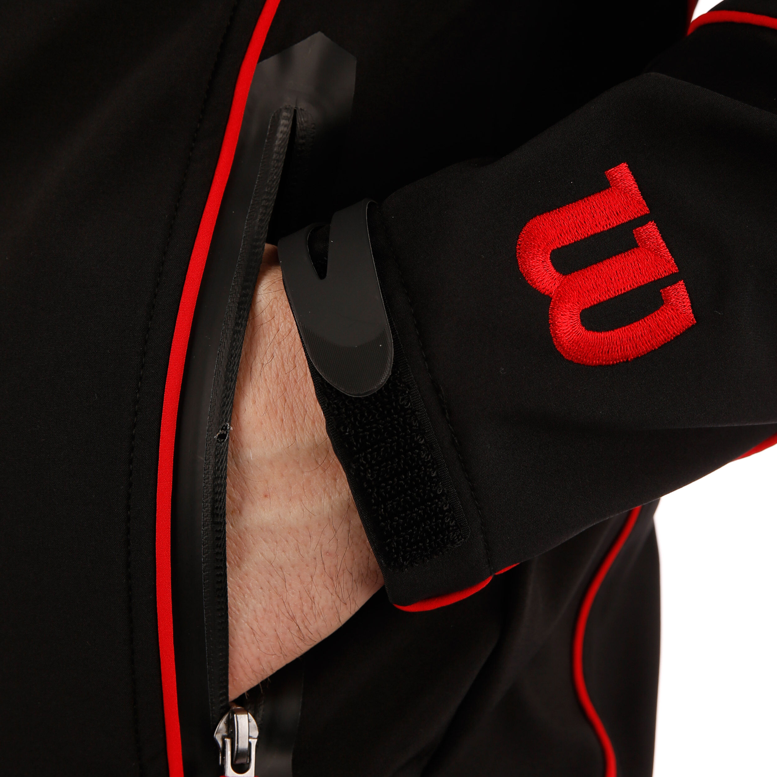 Promo Trainingsjacke Herren - Schwarz, Rot