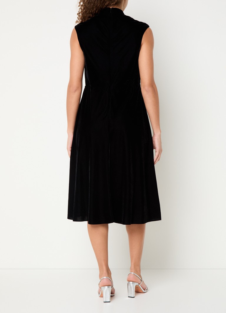 Rochie midi din catifea Ralph Lauren