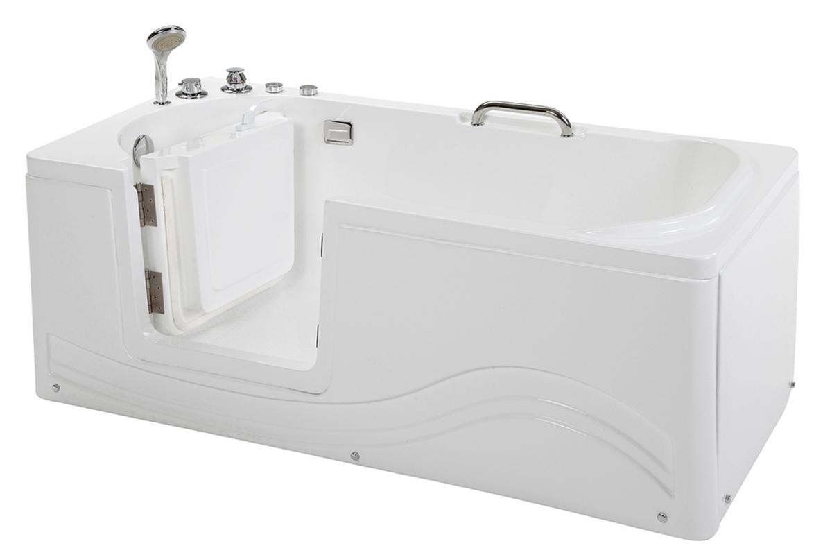 Home Deluxe Seniorenbadewanne VITAL M (liegend) mit Linkseinstieg