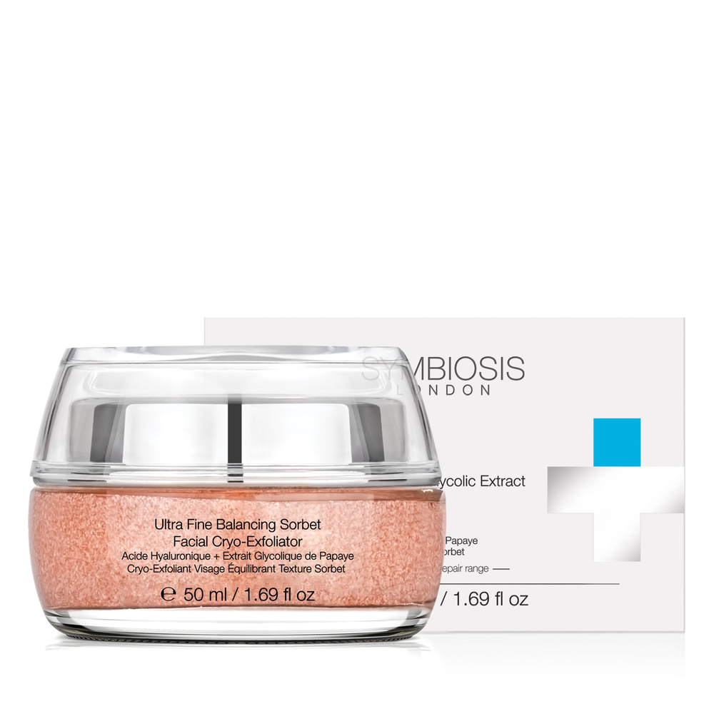 symbiosis [Acide Hyaluonique + Extrait Glycoliquede Papaye] Cryo-Exfoliant Visage Masques & Exfoliants