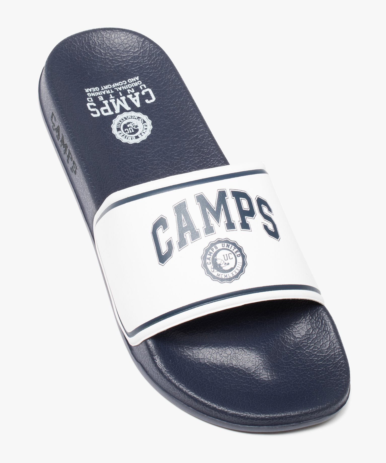 Mules de piscine homme bicolores – Camps United bleu | GEMO