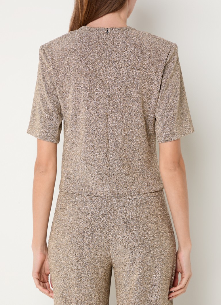 Top Dante 6 Fantina avec lurex et détails drapés