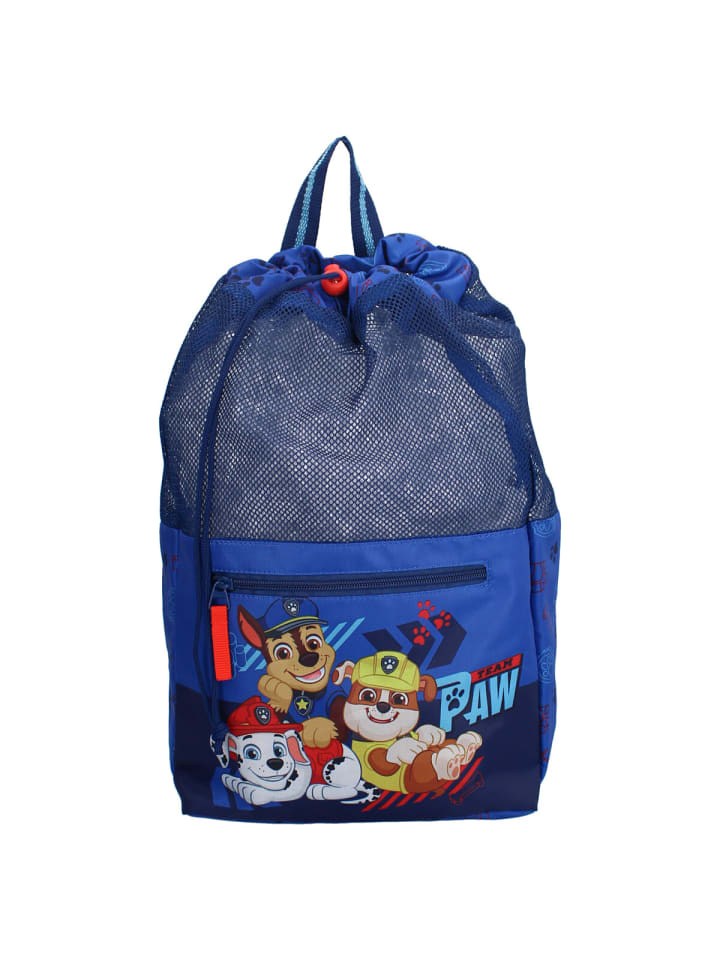 Paw Patrol PAW Patrol Sportbeutel „Travel Treasures“ –Netzmaterial in Blau günstig kaufen 40 x 36 cm