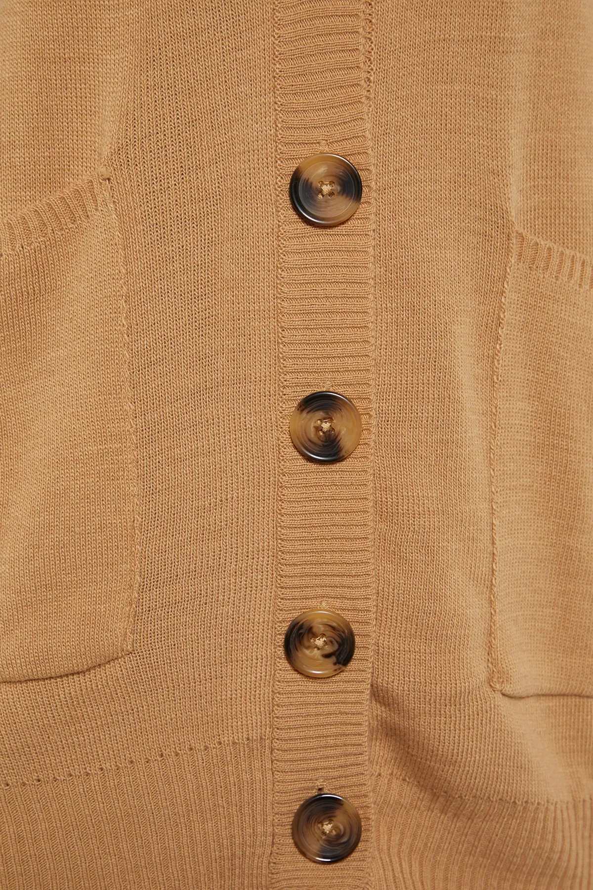 Trendyol Collection  Kamelfarbenes Strickoberteil und -unterteil-Set TWOAW23AU00029