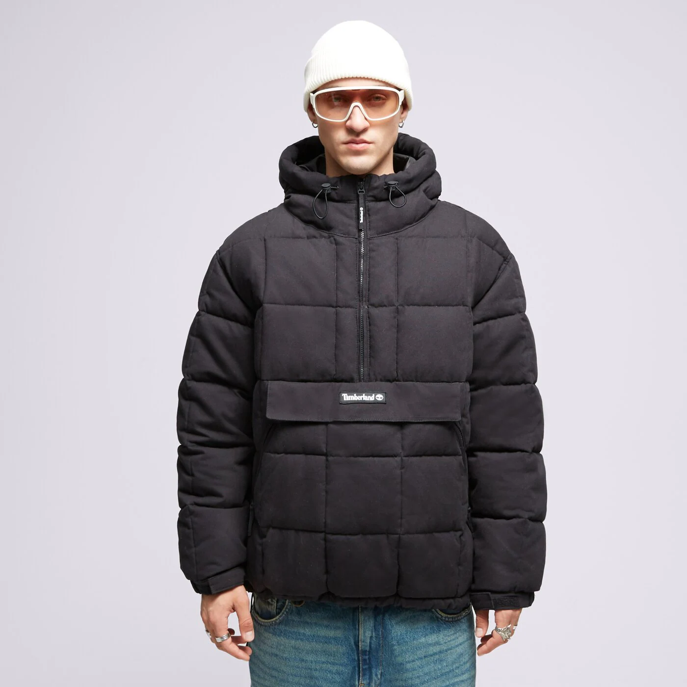 TIMBERLAND JACKE WINTER PU PUFFER ANORAK BLACK Schwarz