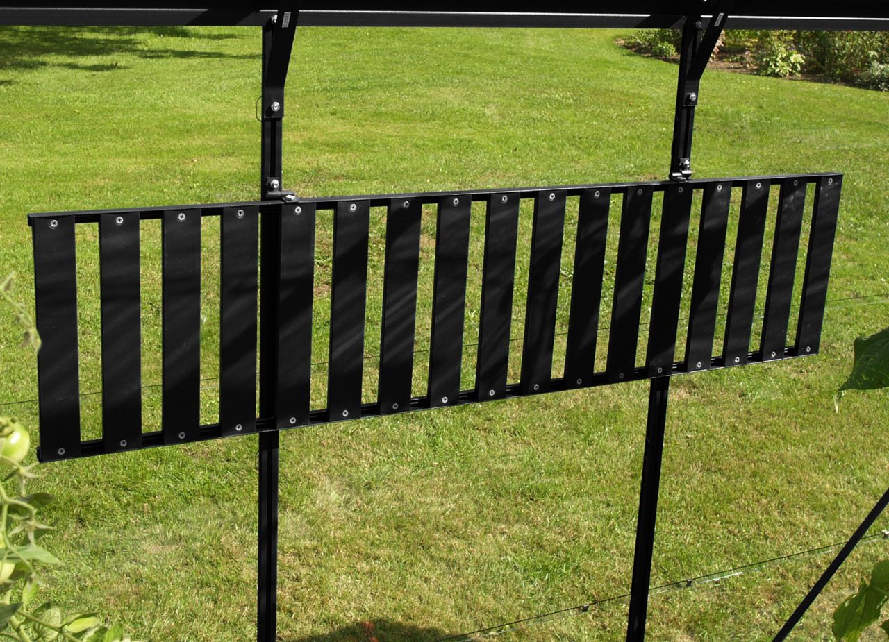 Vitavia Aluregal, abklappbar, schwarz, 120x30cm